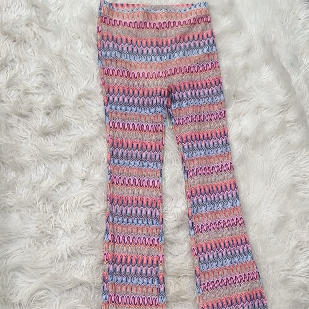 Colorful, Knitted, Wideleg/Flare, Cover Up Pants, Size XSmall, H&M